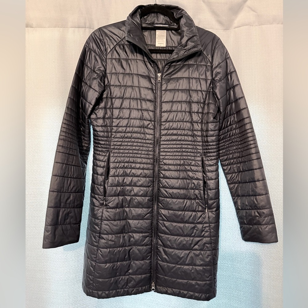 Patagonia Women's Long Nano Puff Jacket - black - large